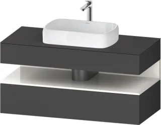 Duravit Qatego Konsolenwaschtischunterbau wandhängend Graphit Matt 1200x550x600 mm - QA4732022490000 QA4732022490000