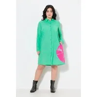 Angel of Style Jerseykleid Hemdblusenkleid A-Linie Kreisdruck