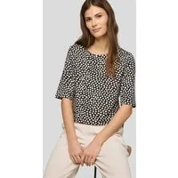Rabe Rundhalsshirt Sommershirt mit Allover-Muster