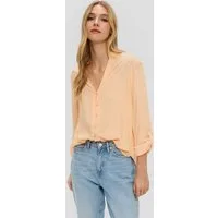 QS Langarmbluse Bluse Bluse mit Turn-up-Funktion