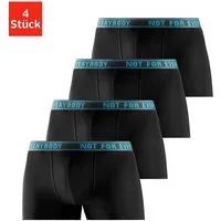Bruno Banani Boxer Boxershorts für Herren (Packung, 4-St) mit Schriftzug im Bund