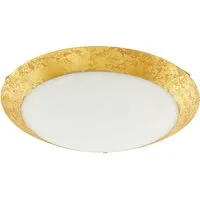EGLO LED Deckenleuchte MONTENOVO Deckenlampe, Stahl und Glas, IP20, Wohnzimmerlampe, Lampe, LED fest integriert, Warmweiß, Deckenbeleuchtung für Wohnzimmer, Flur oder Schlafzimmer