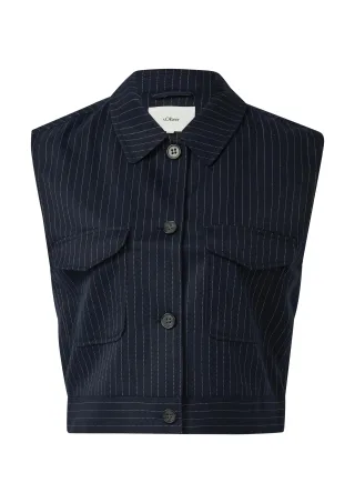 s.Oliver - Indoor-Weste blau - Gr. - 38