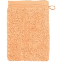 Möve Waschhandschuh Superwuschel 100% Premium Cotton Baumwolle, Walkfrottier (1-St), mit Biesenbordüre und praktischem Kordelaufhänger, einfarbig, weich