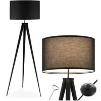 tectake Stehlampe Stehleuchte, Energiesparlampe, Elegante Stehleuchte für gemütliche Atmosphäre