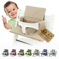 BambiniWelt by Rafael K. Hochstuhlauflage Ersatzbezug Bezug Sitzkissen kompatibel mit Stokke Tripp Trapp Mod. 2