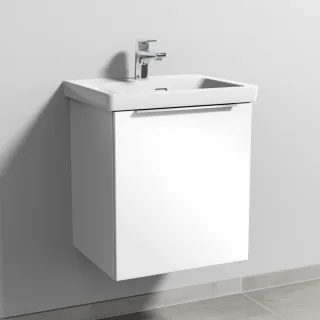 Sanipa 3way Waschtischunterbau zu Villeroy & Boch Subway 3.0 Waschtisch mit 1 Tür, Weiß-Glanz UF84578