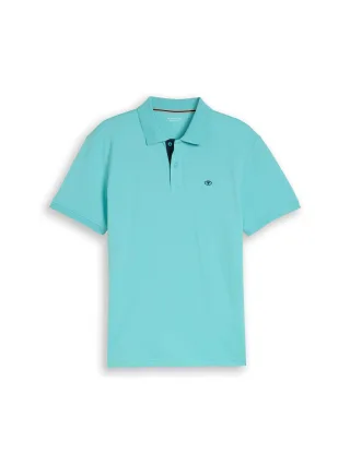 Tom Tailor - Piqué Poloshirt mit Logo-Stickerei - Gr. - M