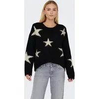 ONLY Strickpullover ONLAZU LS STAR O-NECK KNT
