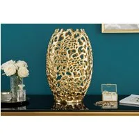 riess-ambiente Dekovase ABSTRACT LEAF 40cm gold (Einzelartikel, 1 St), Wohnzimmer · Handmade · Metall · Gold-Design · Schlafzimmer
