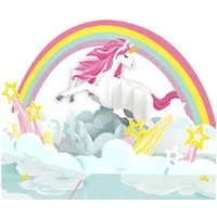 papercrush Geburtstagskarte Einhorn mit Regenbogen Pop-Up Karte