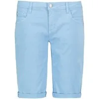SUBLEVEL Bermudas Elastischer Materialmix, 5-Pocket-Details, Beinumschlag für Damen Baumwolle Regular Fit unifarben atmungsaktiv Reißverschluss