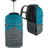 normani Reisetasche Reisetasche mit Rollen und Rucksackfunktion, Reise-Trolley mit 5 Fächern und 90L