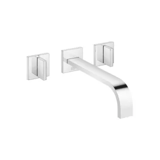 Dornbracht Mem Fertigmontageset 36717782-00 für Waschtisch-Zweigriff-Wandarmatur, ohne Ablaufgarnitur, chrom