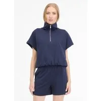 Ragwear Sweatshirt IZZARA TOP mit überschnittenen Schultern und mit Reißverschluss im Troyer-Stil
