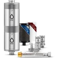 Alb Filter Wasserfilter Fusion Trinkwasserfilter Untertisch, reduziert Schadstoffe, gegen Bakterien, Doppelstufenfilter, Edelstahl