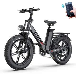 [EU DIRECT] PHNHOLUN C6 PRO Electric Bike 48V 17AH Battery 1000W Motor Recommended Top Speed 25KM/H 20inch Tires 50KM Mi