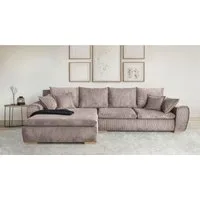 Home affaire Ecksofa Katja L-Form, B: 325 cm - OTTO. Verlässliche Qualität., Bettfunktion, Bettkasten & 4 Zierkissen