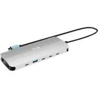 USB-C Metal Nano 3x Display Dock, Dockingstation aluminium, 2x HDMI, 1x USB-C Vvideo, Power Delivery 140W
