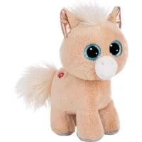 Glubschis Pony Miss Cinnamon, ca. 17 cm, Kuscheltier beige