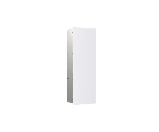 emco Schrankmodul asis pure mit Glasfront Türanschlag links, Unterputz, 730 mm, alpinweiss matt, 975 975528406