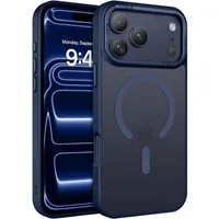CoolGadget Handyhülle Magnet Hülle für iPhone 17 Pro Max Schutzhülle mit Metall Kamerarahmen 6,9 Zoll, magnetisches Schutzcase Matt Stoßfest kompatibel mit Magsafe Zubehör