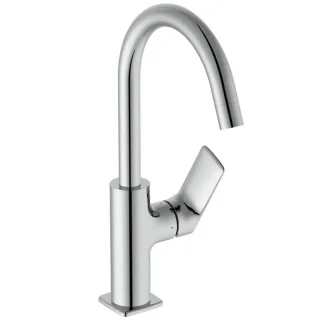 Ideal Standard Waschtisch-Armatur H200 CeralifeC Ausladung 150mm mit Push-Open Ventil Chrom, BE054AA BE054AA