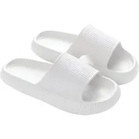 Blusmart Damen Herren Badeschuhe Badepantolette (EVA Rutschfest Pantoletten, Dicke Sohle bequeme) für Badezimmer, Schlafzimmer, Wohnzimmer, Strand, Freizeit