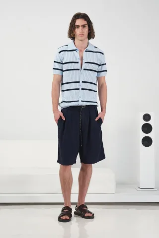 Hüfthose mit entspannter Passform, weit geschnittene Tencel-Shorts