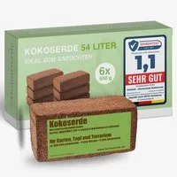 yayago Blumenerde yayago Kokoserde Humuserde gepresste Blumenerde Ziegel Terrarium, Gepresste Kokoserde für 9, 18, 54, 90, 108 oder 216 Liter Erde