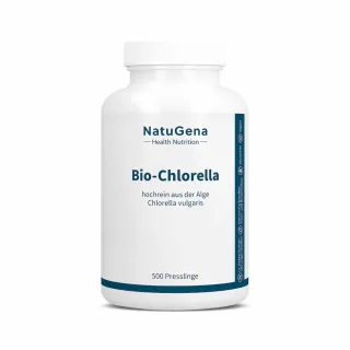 NatuGena Bio-Chlorella | 500 Presslinge | hochrein aus der Alge Chlorella vulgaris | vegan