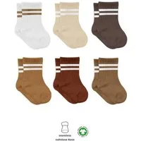 bistyle Socken für Babys Neugeborene Babysocken Jungen Mädchen Kurzsocken (Set, 6-Paar, 6er-Pack) gerippt Bio-Baumwolle GOTS zertifiziert 0-6 Monate bis 2-3 Jahre