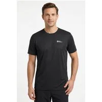 Jack Wolfskin Funktionsshirt TECH T M atmungsaktiv, Kurzarm, mit Rundhalsausschnitt, ohne Verschluss