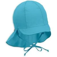 Sterntaler® Schirmmütze UV-Schutz 50+ Schirmmütze mit Nackenschutz uni (1-St) Kinderhut aus UV-Popeline mit Bindeband und UV-Schutz 50+