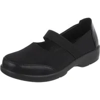 Ital-Design Damen Slipper mit Ristriemen und Komfortsohle Pumps (91783503) Blockabsatz Klassische Pumps in Schwarz