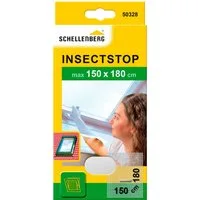 SCHELLENBERG Fliegengitter-Gewebe für Dachfenster mit Reißverschluss, (Set, 1-St), Insektenschutz ohne bohren, 150 x 180 cm, anthrazit und weiß