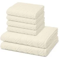 ROSS Handtuch Set Sensual Skin, Walkfrottee (Spar-Set, 6-St), 4 X Handtuch 2 X Duschtuch im Set - Baumwolle - Saugstark