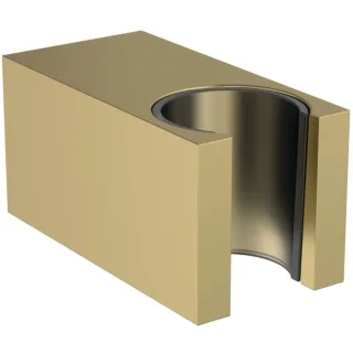 Ideal Standard Idealrain Atelier Brausehalter BC770A2 eckig, aus Metall, fix, Brushed Gold
