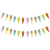 Bomiclss Wimpelkette Wimpelkette für draußen, bunt, Banner zur Schulrückkehr, Dekoration für die Einschulungs- und Schulanfangszeit