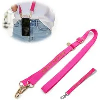 LS-LebenStil Handykette Crossbody Handyband mit Spruch Queen of Every Pink Gold 2 Karabiner Lanyard mit Universal Pad, ideal aus als Schlüsselanhänger Schlüsselband, Universal für jedes Smartphone zum Umhängen oder am Handgelenk