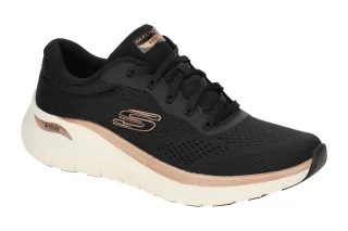 Skechers 150067 BKRG Halbschuhe Schwarz/Rose Gold mit Air Cooled Arch Fit