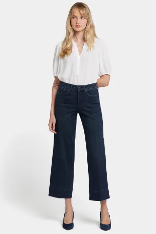 Teresa Weite Knöchelhose | Obsidianblau