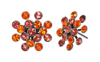 konplott - Ohrringe - Magic Fireball orange