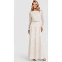 Apart Brautkleid aus Mesh und Jacquard