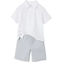 vertbaudet Hemd & Hose Set aus Poloshirt & Shorts für Jungen