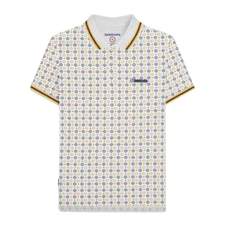 Lambretta - Poloshirt für Herren (Weiß/Marine/Rauchblau)