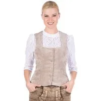 Berwin & Wolff Trachtenbluse Trachtenmieder Cord - JULINA - natur