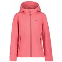 Icepeak Softshelljacke ICEPEAK KOBRYN JR mit Kapuze, gerader Abschluss, atmungsaktiv, wasserabweisend