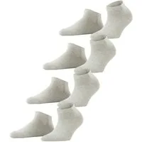 Esprit Sneakersocken Solid (4 Paar) Einheitsgröße 36-41, geripptes Bündchen, unifarben, Basic Vorteilspack