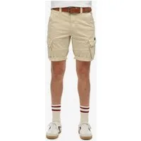 Superdry Cargobermudas CORE CARGO SHORT Straight Fit, mit Reißverschluss und 1-Knopf-Verschluss, knielang